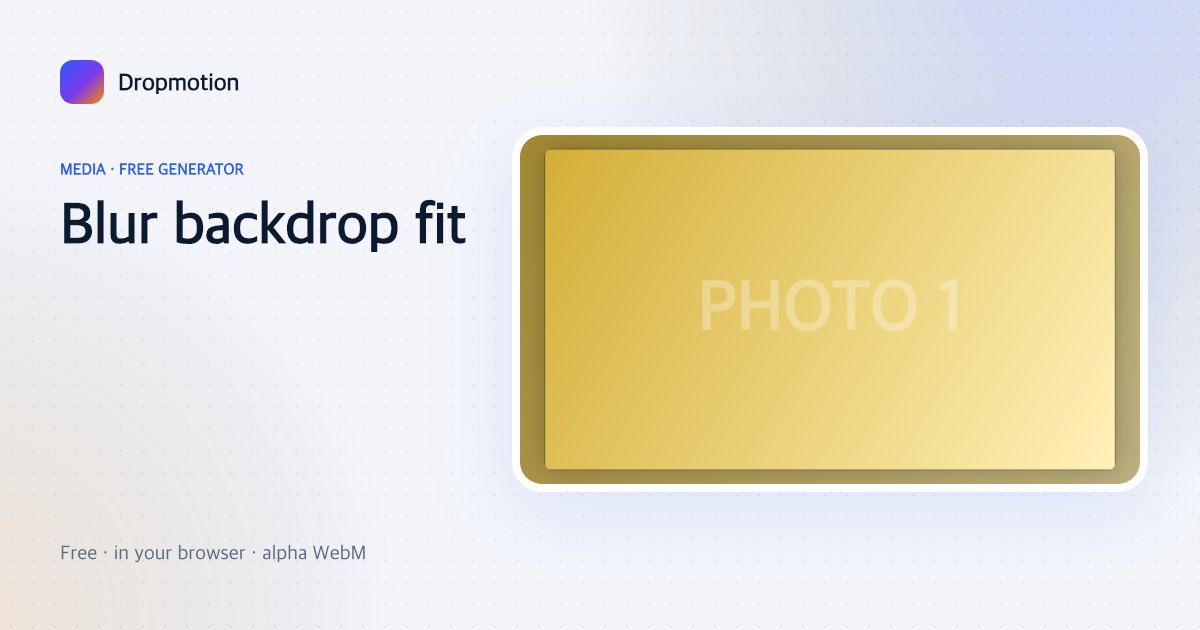 Horizontal photo fitted into a vertical 9:16 video frame over a blurred copy of itself